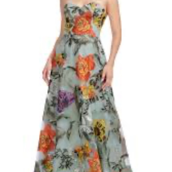 POPULATION Connor                     Strapless cocktail maxi dress.NWT - Picture 2 of 10